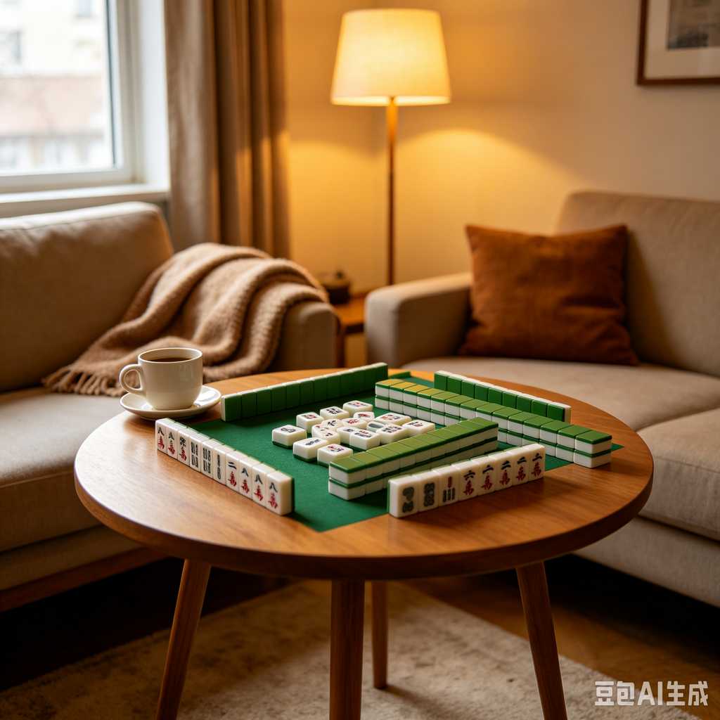 classic oriental board game mahjong